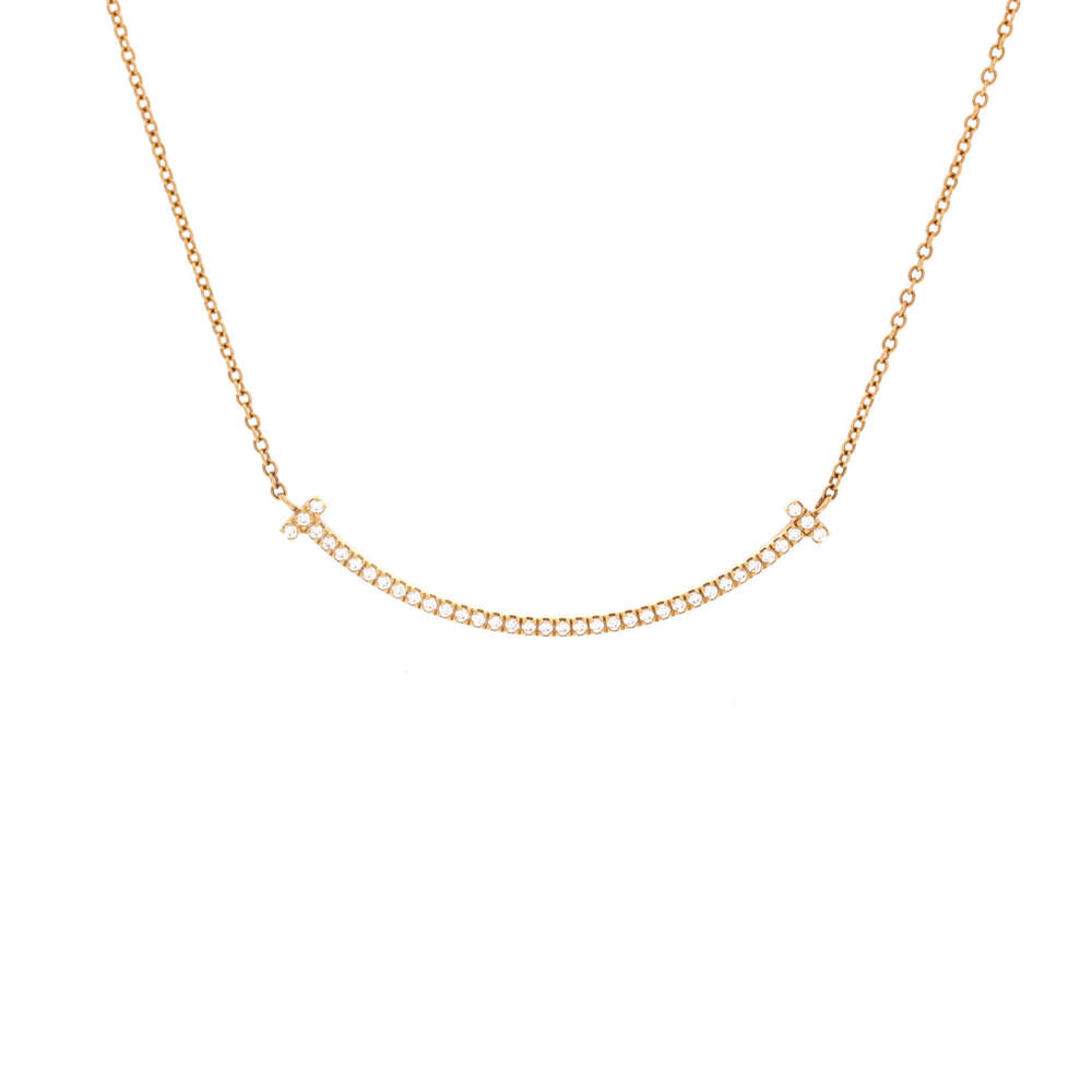 Tiffany & Co. Small T Smile Pendant Necklace